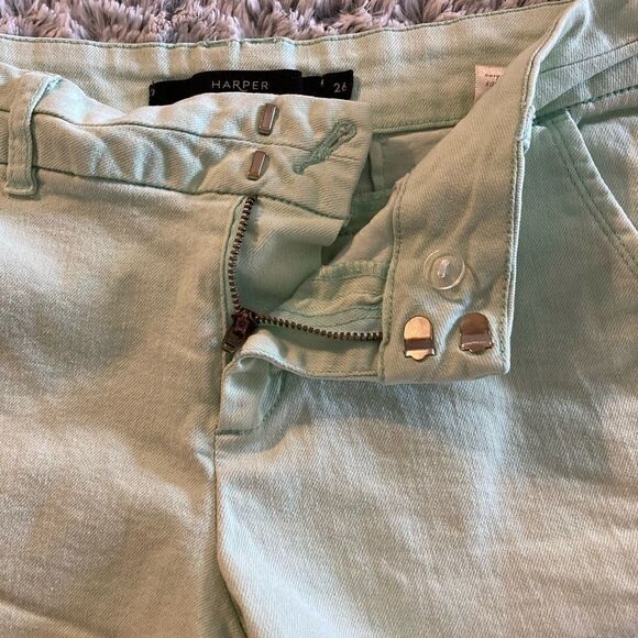 Harper Shorts Light Teal Size 26 - Picture 3 of 6